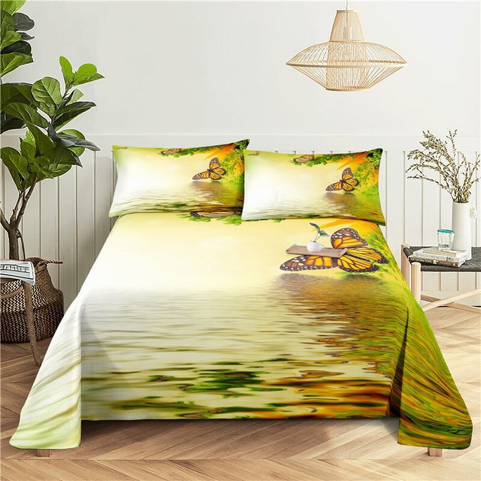 Colorful Butterfly Bedding Set