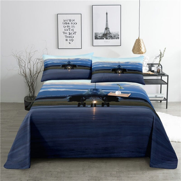 Aircraft Print Bedding Set