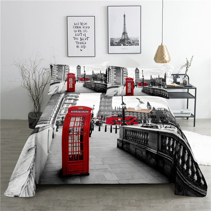 Cityscape Printed Bedding Set