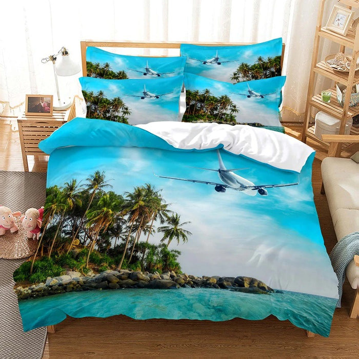 Scenery Pattern Bedding & Bed Comforter Cover Set