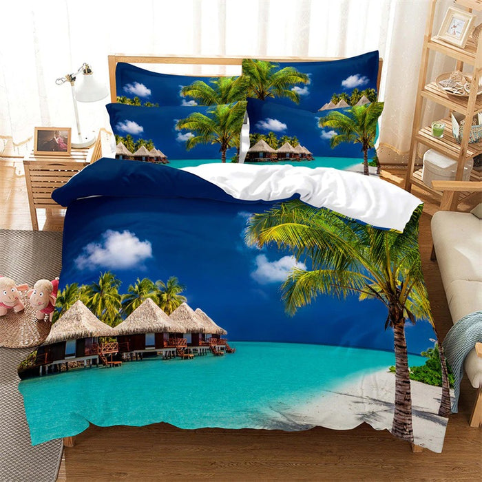 Scenery Pattern Bedding & Bed Comforter Cover Set