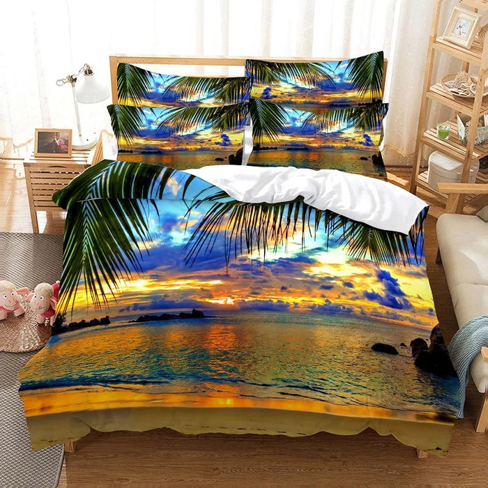 Scenery Pattern Bedding & Bed Comforter Cover Set