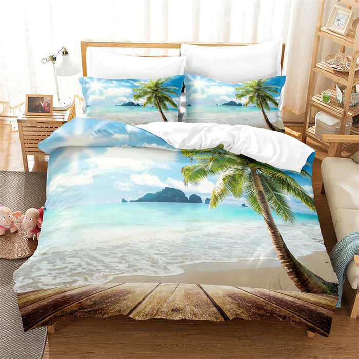 Scenery Pattern Bedding & Bed Comforter Cover Set