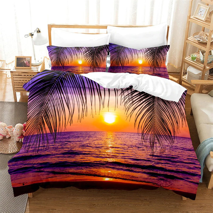 Scenery Pattern Bedding & Bed Comforter Cover Set