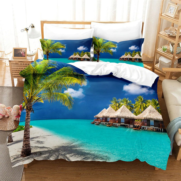 Scenery Pattern Bedding & Bed Comforter Cover Set