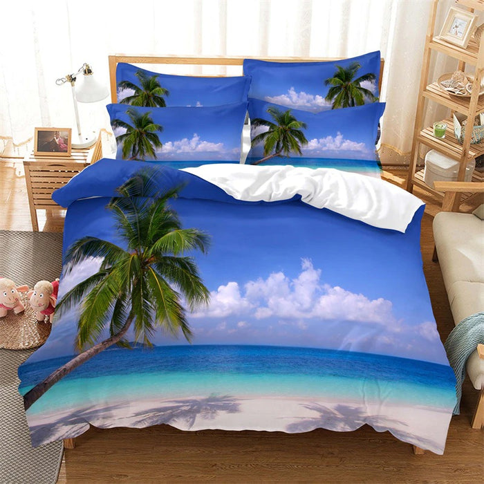 Scenery Pattern Bedding & Bed Comforter Cover Set