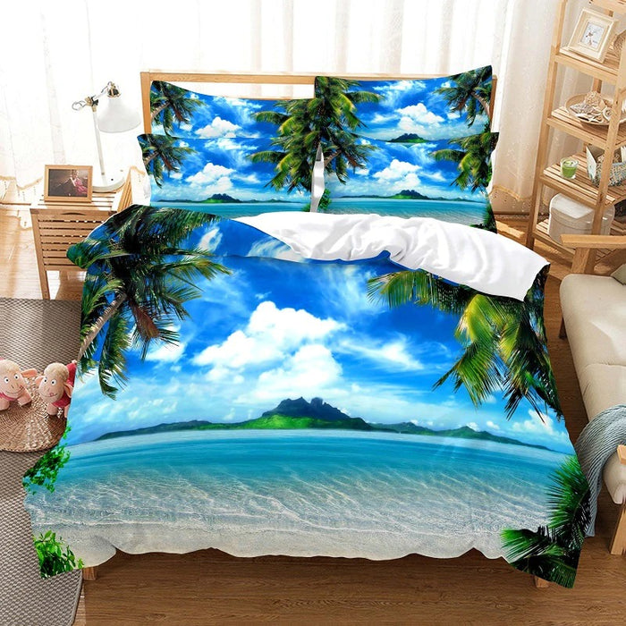 Scenery Pattern Bedding & Bed Comforter Cover Set