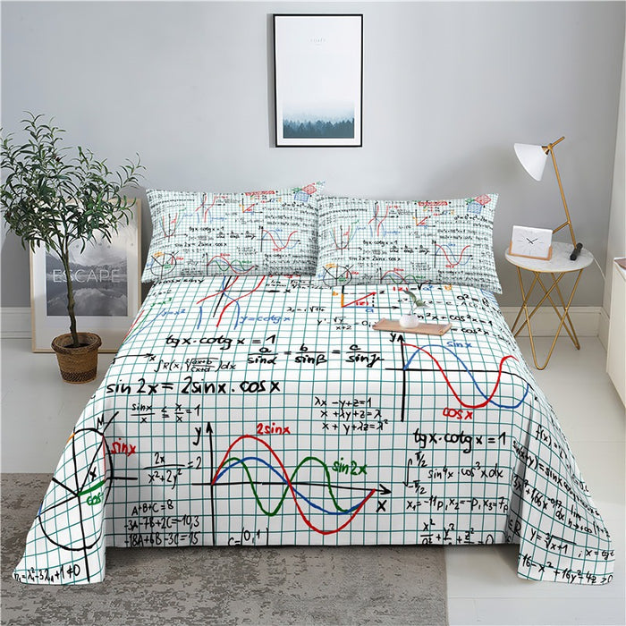 Simple Pattern Digital Printing Bedding Set