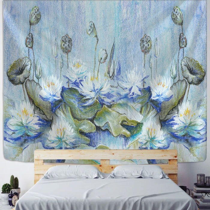 Peacock Feather Tapestry Wall Hanging Tapis Cloth