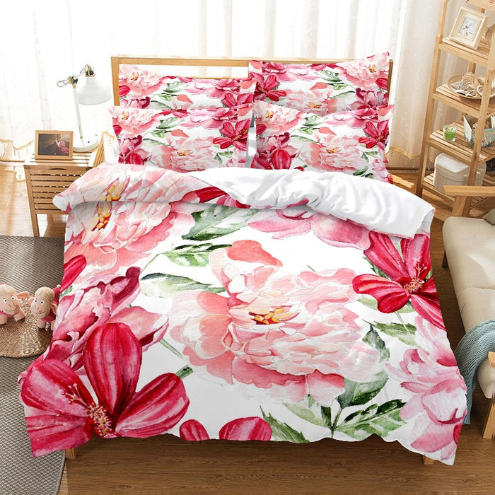 Flower Bedding Cover Set