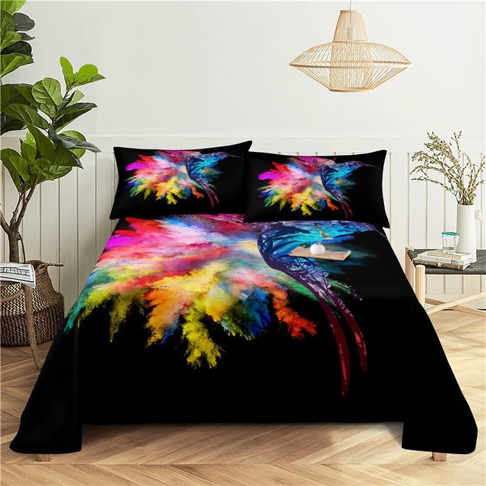 Bird Print Bedding Set