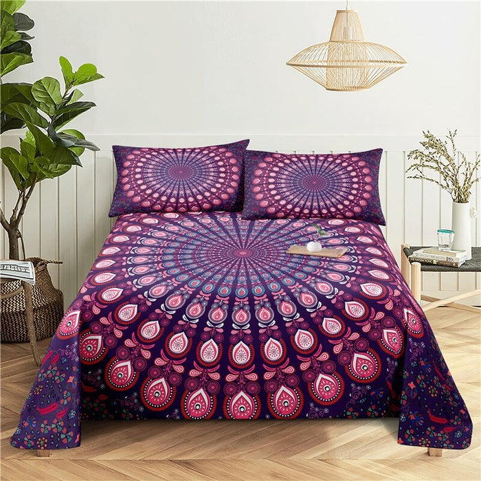 Circular Pattern Printed Bedding Set