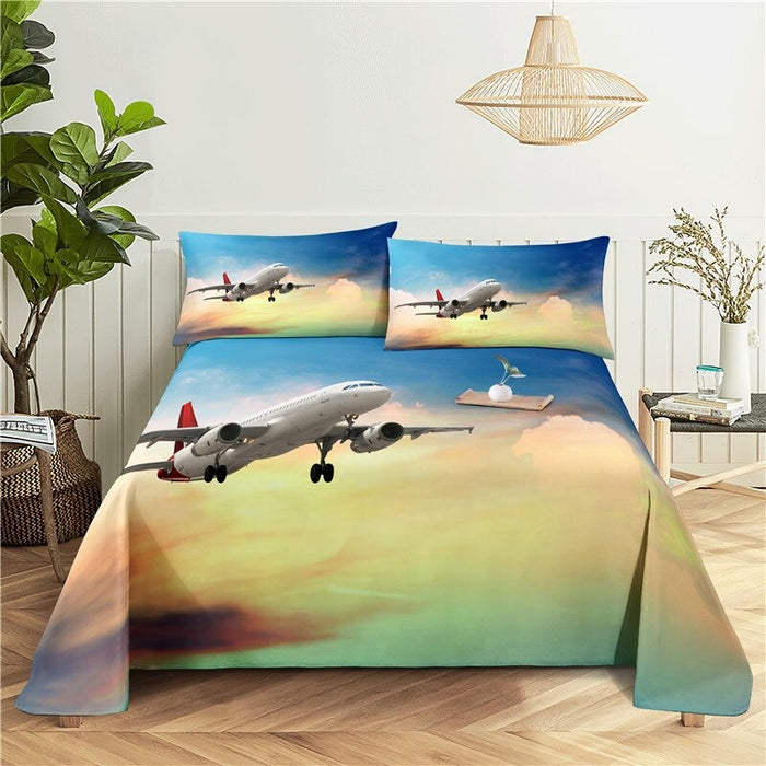 Aircraft Print Bedding Set