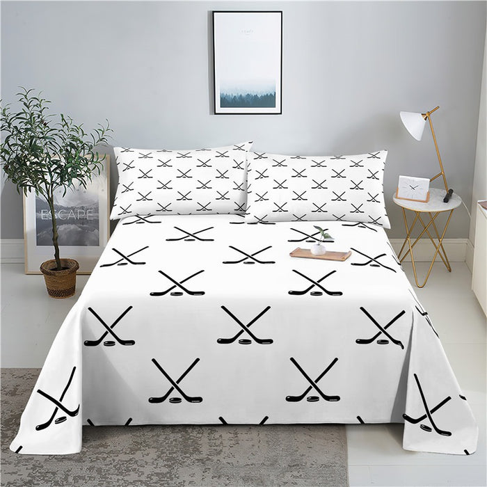 Simple Pattern Digital Printing Bedding Set