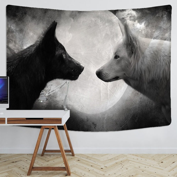 Animals Wolf Tapestry Wall Hanging Tapis Cloth