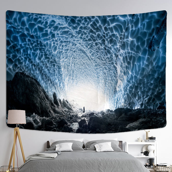 Undersea Tunnel Mouth Tapestry Wall Hanging Tapis Cloth