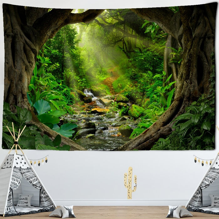 Forest Plant Landscape Tapestry Wall Hanging
