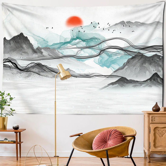 Minimalistic Painting Tapestry Wall Hanging Tapis Cloth