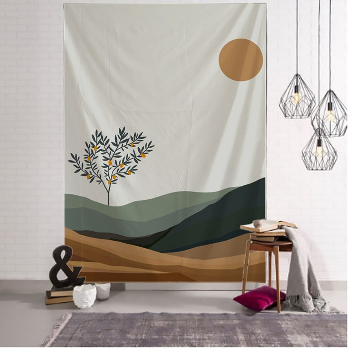 Bohemian Scenery Printed Art Tapestry Wall Hanging Tapis Cloth