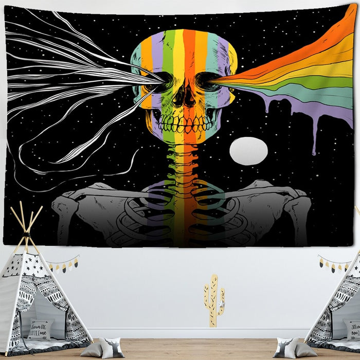 Nordic Style Skull Astronaut Tapestry Wall Hanging Tapis Cloth