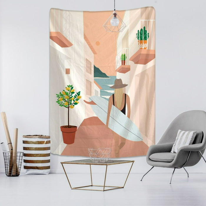 Minimalist Art Tapestry Wall Hanging Tapis Cloth