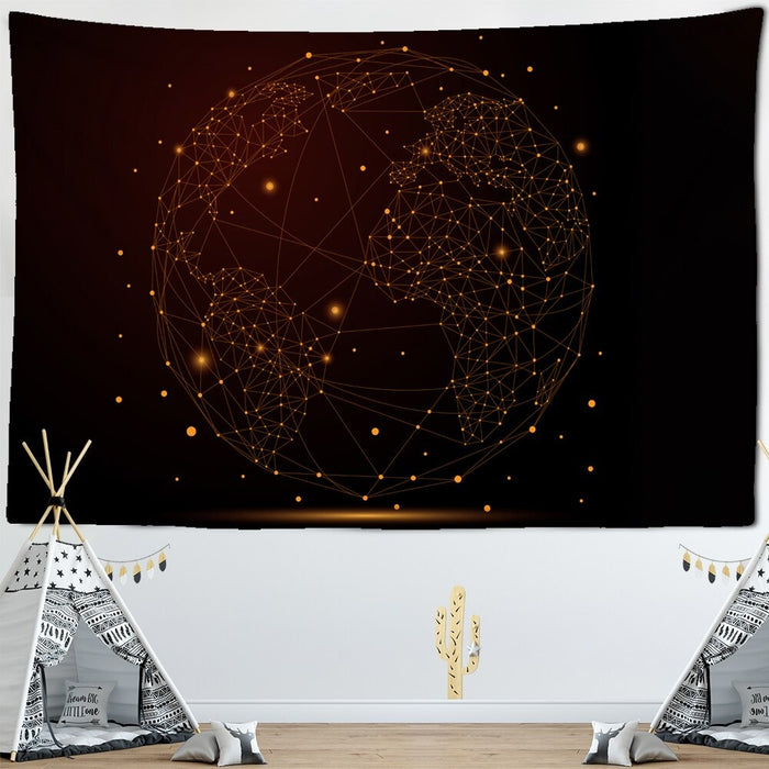 Geometry Universe Tapestry Wall Hanging Tapis Cloth