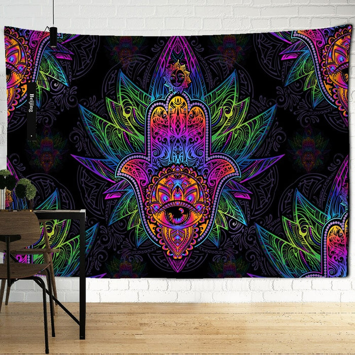 Indian Spiritual Design Tapestry Wall Hanging Tapis Cloth