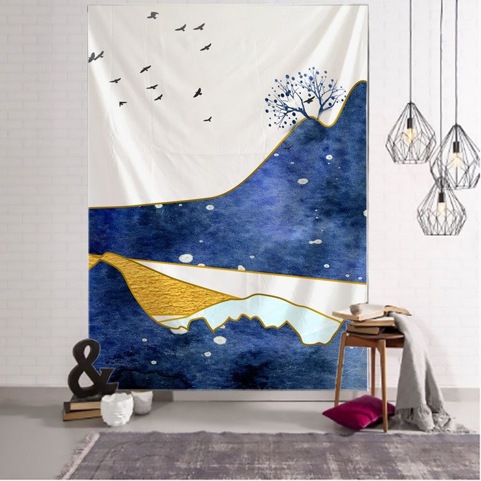 Bohemian Scenery Printed Art Tapestry Wall Hanging Tapis Cloth