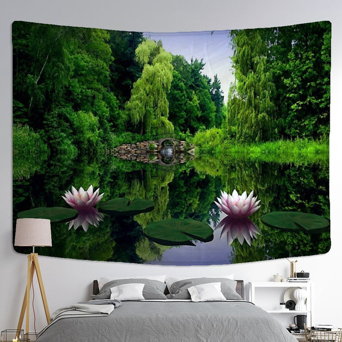 Natural Forest Decor Tapestry Wall Hanging Tapis Cloth
