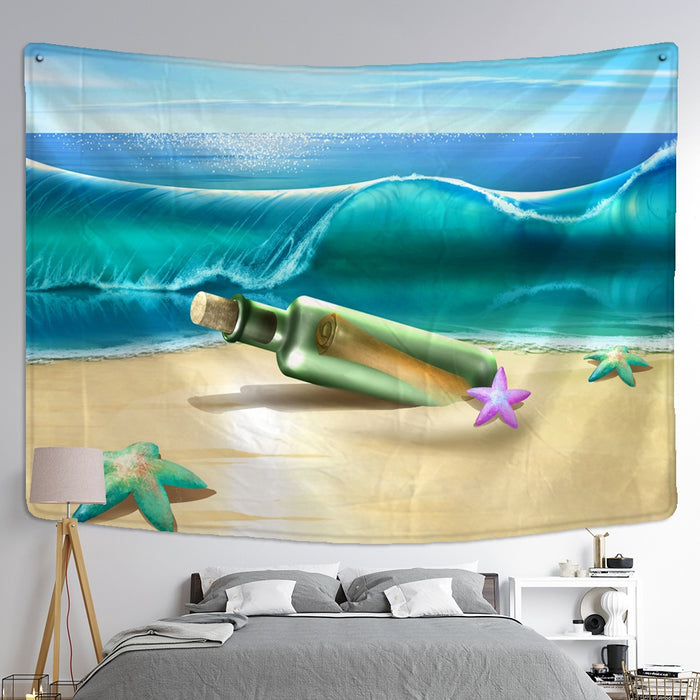 Beach View Tapestry Wall Hanging Tapis Cloth