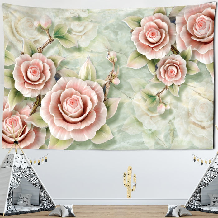 Floral Tapestry Wall Hanging Tapis Cloth