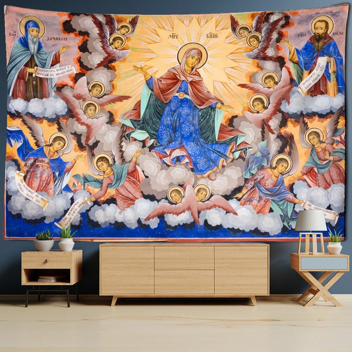 Angel Mandala Art Tapestry Wall Hanging Tapis Cloth
