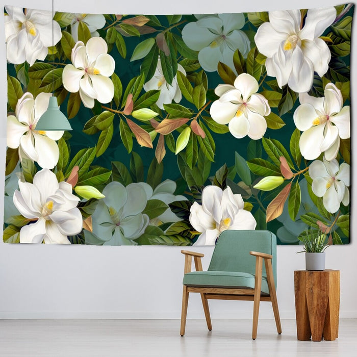 The Beautiful Flowers Tapestry Wall Hanging Tapis Cloth