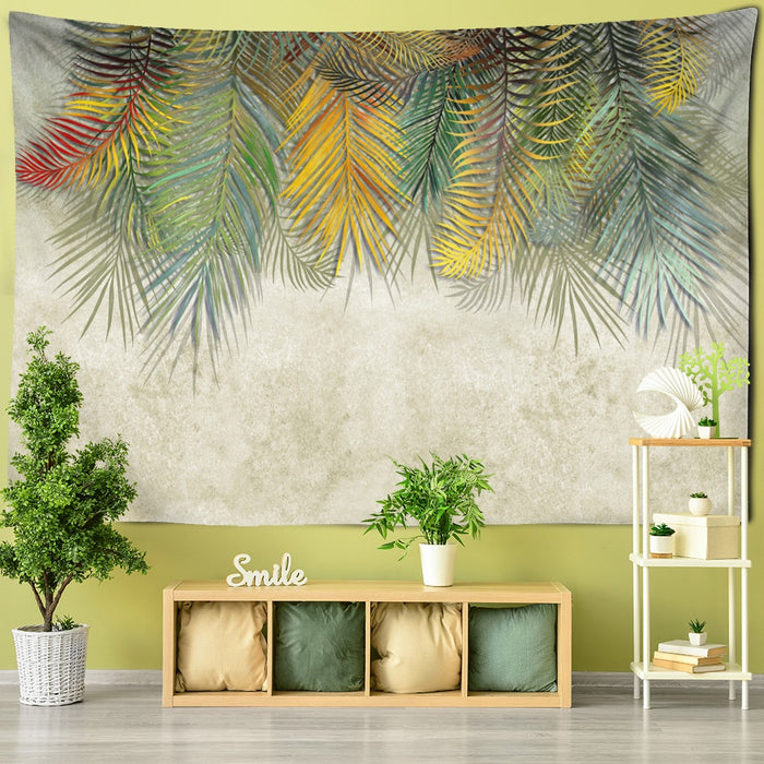 Leaves and Flowers Tapestry Wall Hanging Tapis Cloth