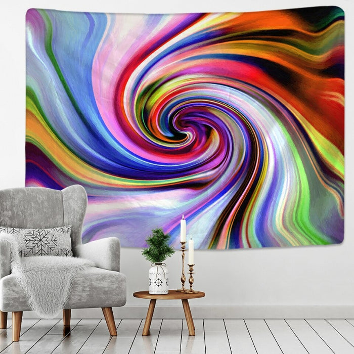 Color Swirl Tapestry Wall Hanging Tapis Cloth