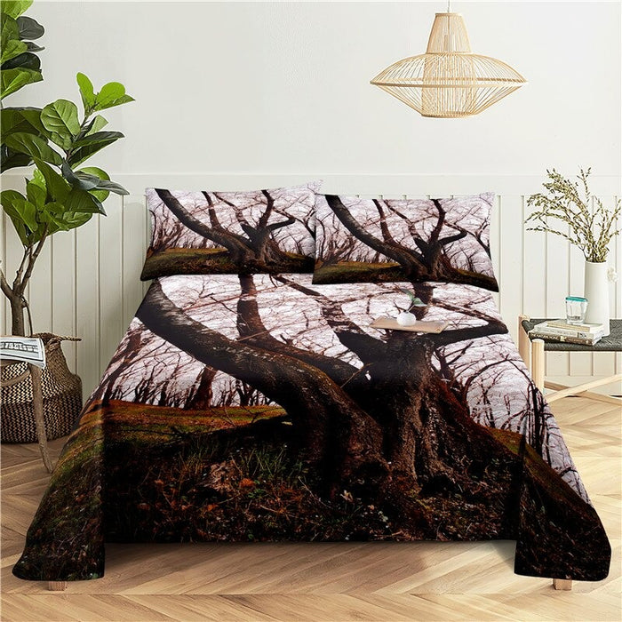 Cherry Blossoms Print Bedding Sheet Set