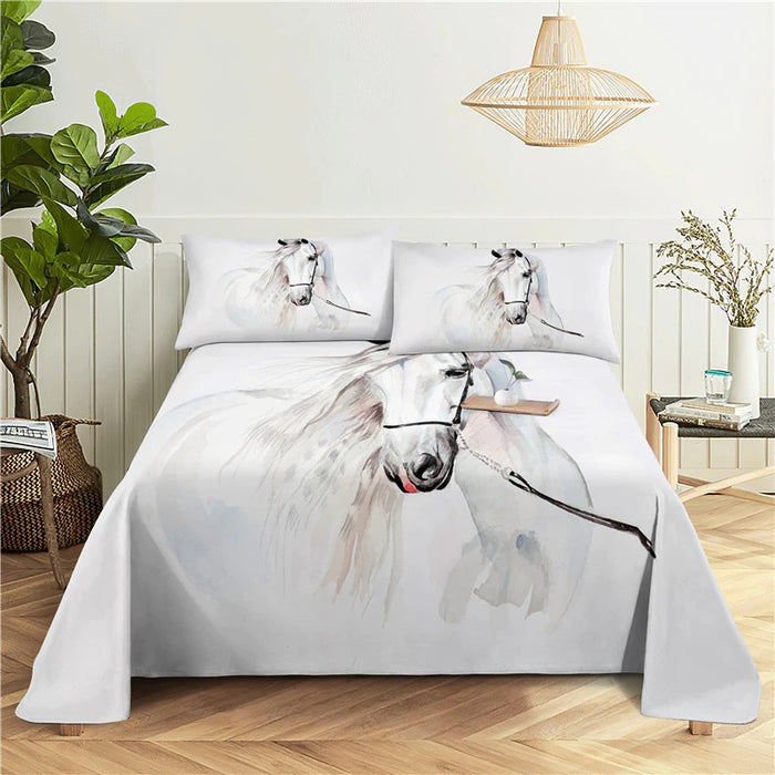 Printed Horse Bedding Set