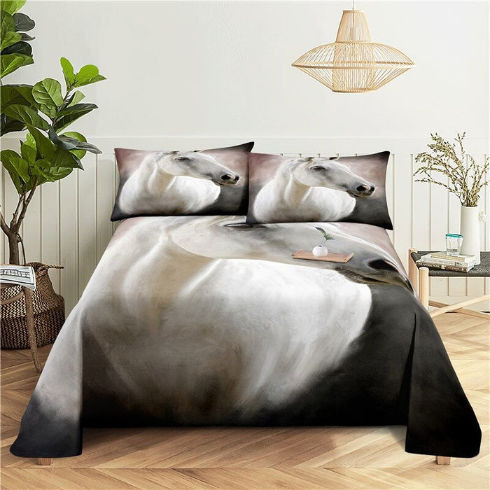 Printed Horse Bedding Set