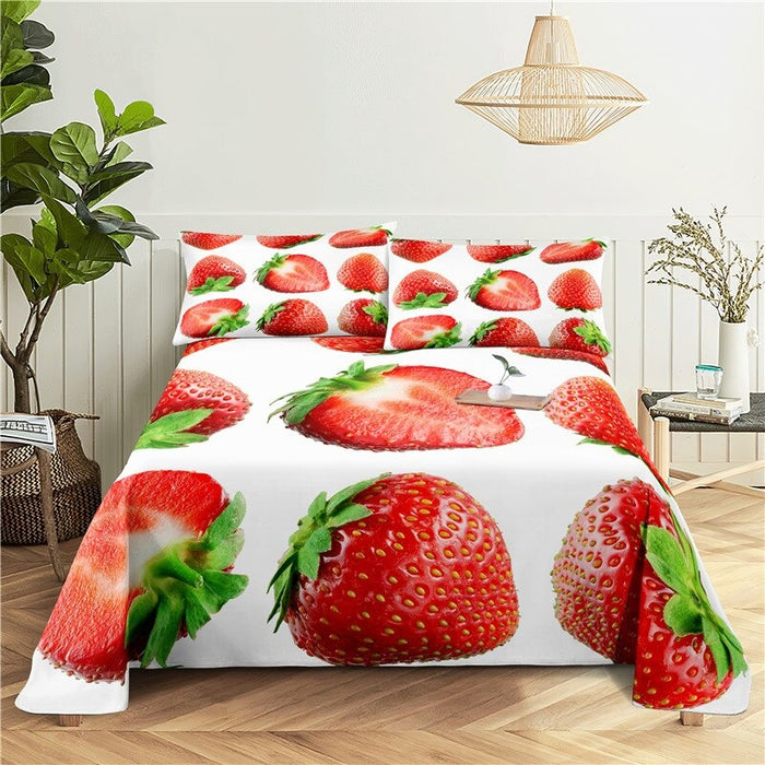 Fresh Fruit Print Bedding Set