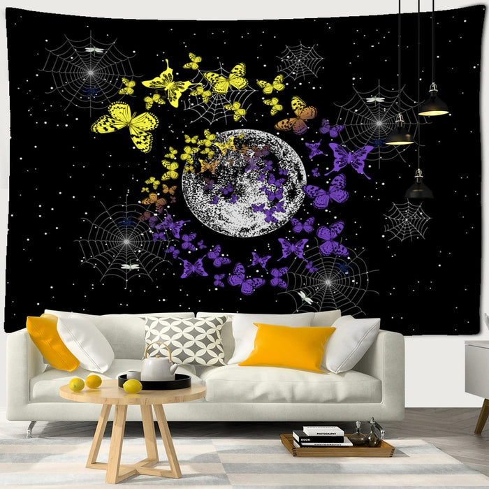 Planet Butterfly Tapestry Wall Hanging Tapis Cloth
