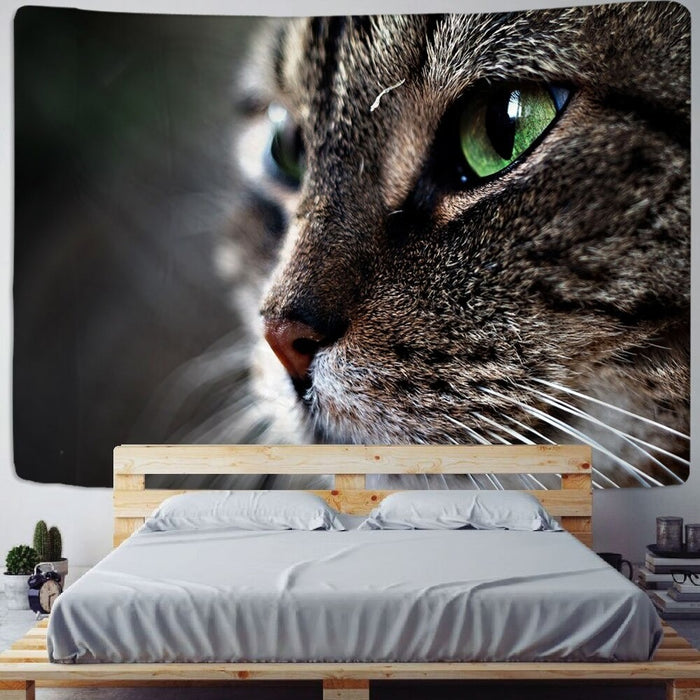 Beautiful Cat Eyes Tapestry Wall Hanging Tapis Cloth