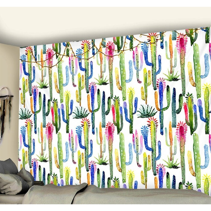 Cactus Plant Tapestry Wall Hanging Tapis Cloth