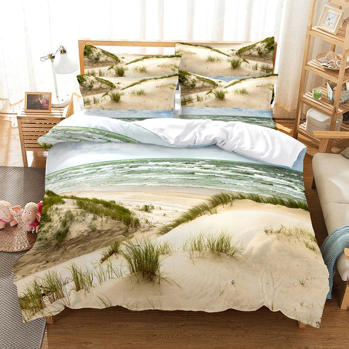 Natural Scenic Prints Bedding Set