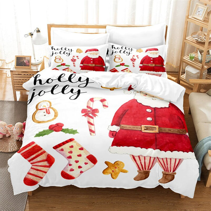 Christmas Print Bedding Set
