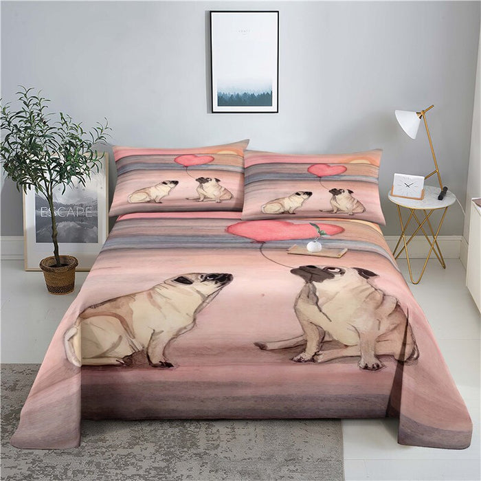 Dog Print Bedding Set