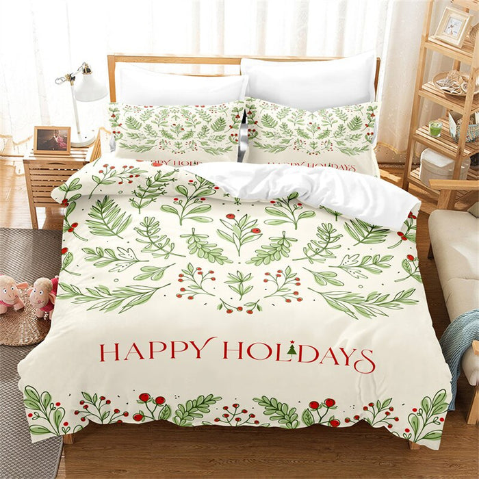 Christmas Themed Printed Bedding Set