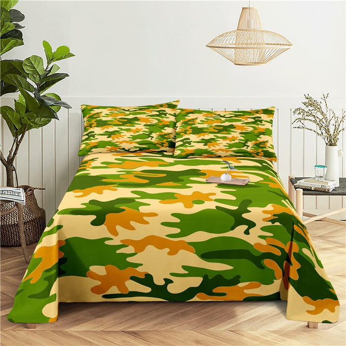 Camouflage Print Bedding Set