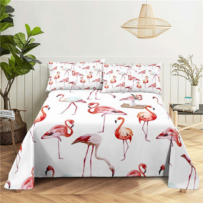 Unique Design Print Flat Bedding Set