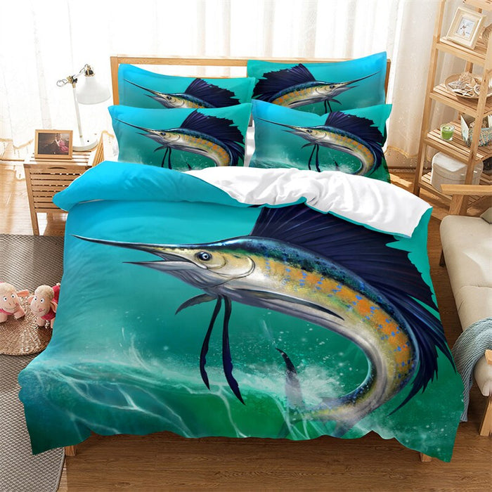 Sea Animals Printed Bedding Set