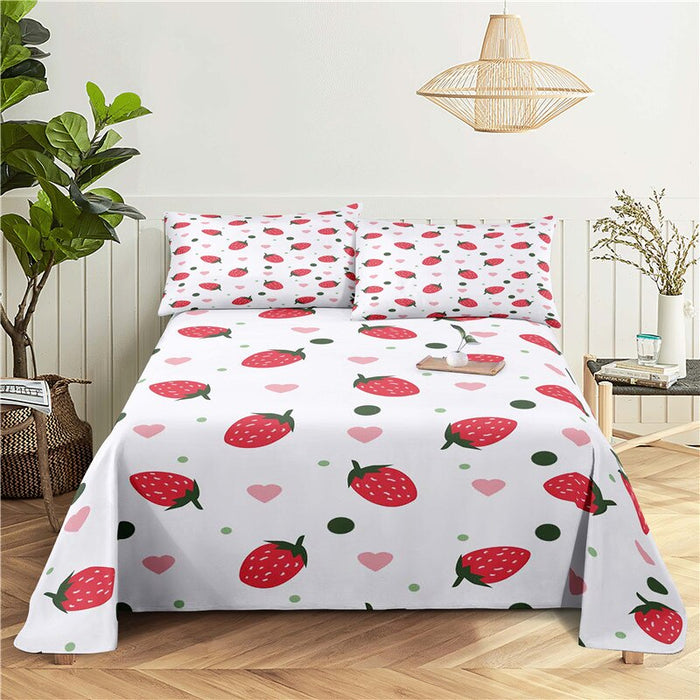 Unique Design Print Flat Bedding Set